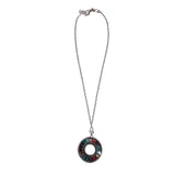 BRIGHTON NWT$158 RAINBO PENDANT NECKLACE SILVER MULTI