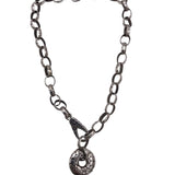 .925 CHAIN LINK PENDANT NECKLACE SILVER