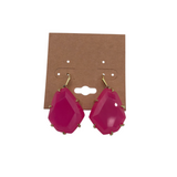 KENDRA SCOTT DANGLE GEMSTONE EARRINGS GOLDTONE PINK