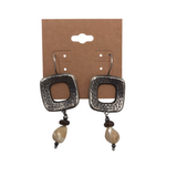 SILPADA SQUARE DANGLE EARRINGS SILVER