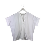 VINCE DRAWSTRING WAIST SHORT DESIGNER TOP WHITE LARGE