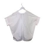 VINCE DRAWSTRING WAIST SHORT DESIGNER TOP WHITE LARGE