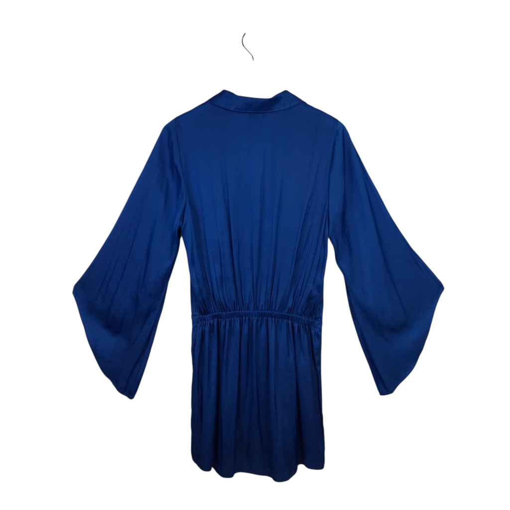 RAMY BROOK MINI LONG SLEEVE DESIGNER DRESS BLUE SP