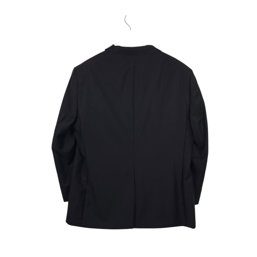 JOS A BANK 2PC WOOL TUXEDO MEN SUIT BLACK 46R 40W