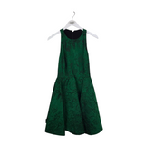 ALICE + OLIVIA RET$475 JACQUARD RACERBACK MINI DESIGNER DRESS GREEN 6