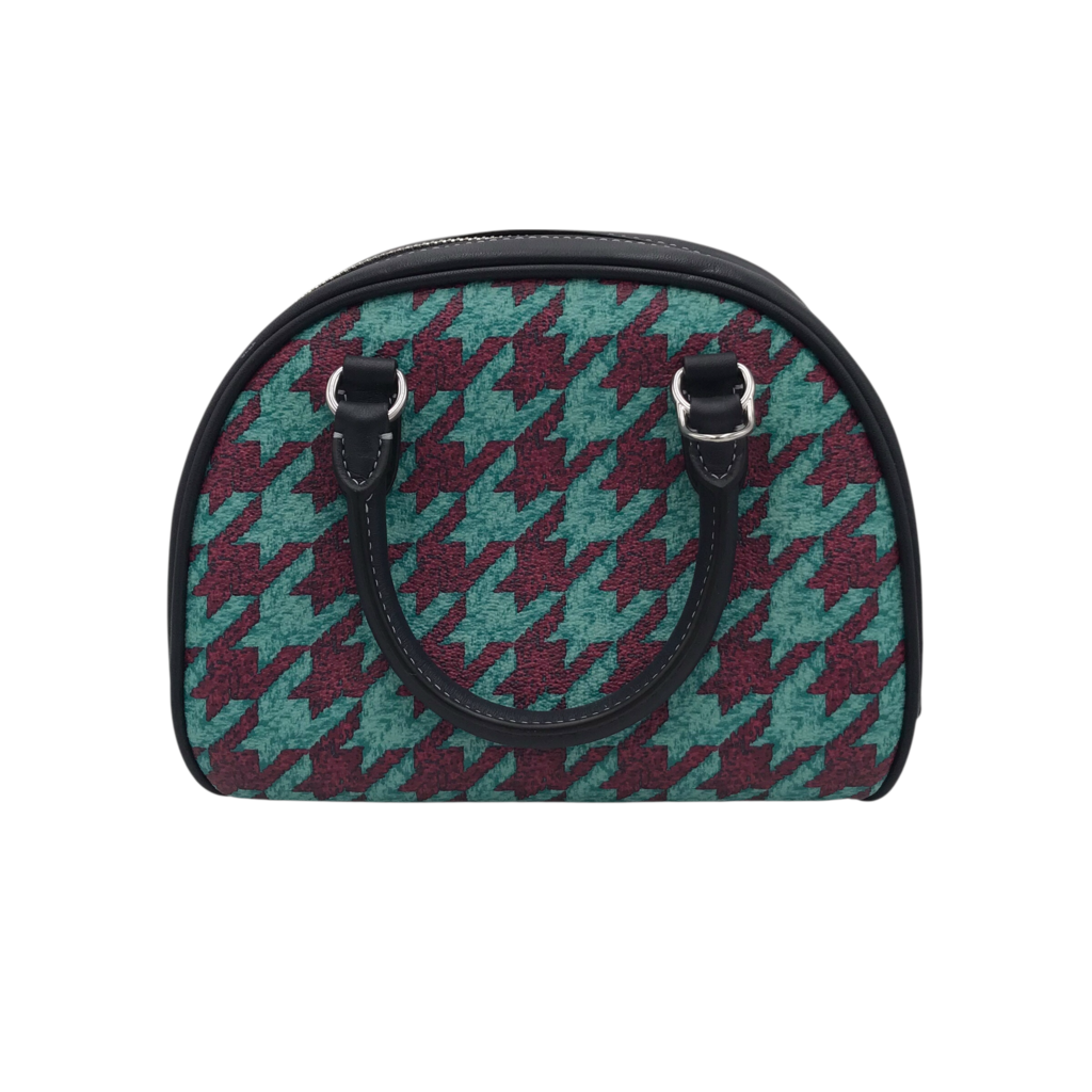 COACH SMALL SATCHEL HANDBAG TEAL RED