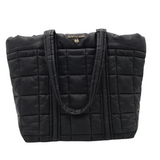 MICHAEL KORS QUILTED TOTE HANDBAG BLACK
