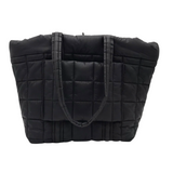 MICHAEL KORS QUILTED TOTE HANDBAG BLACK