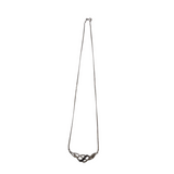 BRIGHTON CRYSTALS INTERLOK NECKLACE SILVER BLACK
