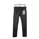 BURBERRY BRIT ANKLE ZIP SKINNY LEG LUXE JEANS GREY 30
