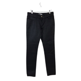 GIVENCHY ZIP TRIM COATED STRAIGHT LEG LUXE JEANS BLACK 40