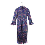 BORGO DE NOR FLORAL MAXI DESIGNER DRESS BLUE GREEN 10