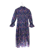 BORGO DE NOR FLORAL MAXI DESIGNER DRESS BLUE GREEN 10