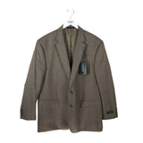 LAUREN RALPH LAUREN PLAID LONG SLEEVE MEN SPORTCOAT BROWN BLUE 48R
