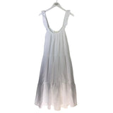 RET$278 SLEEVELESS DESIGNER DRESS WHITE LARGE