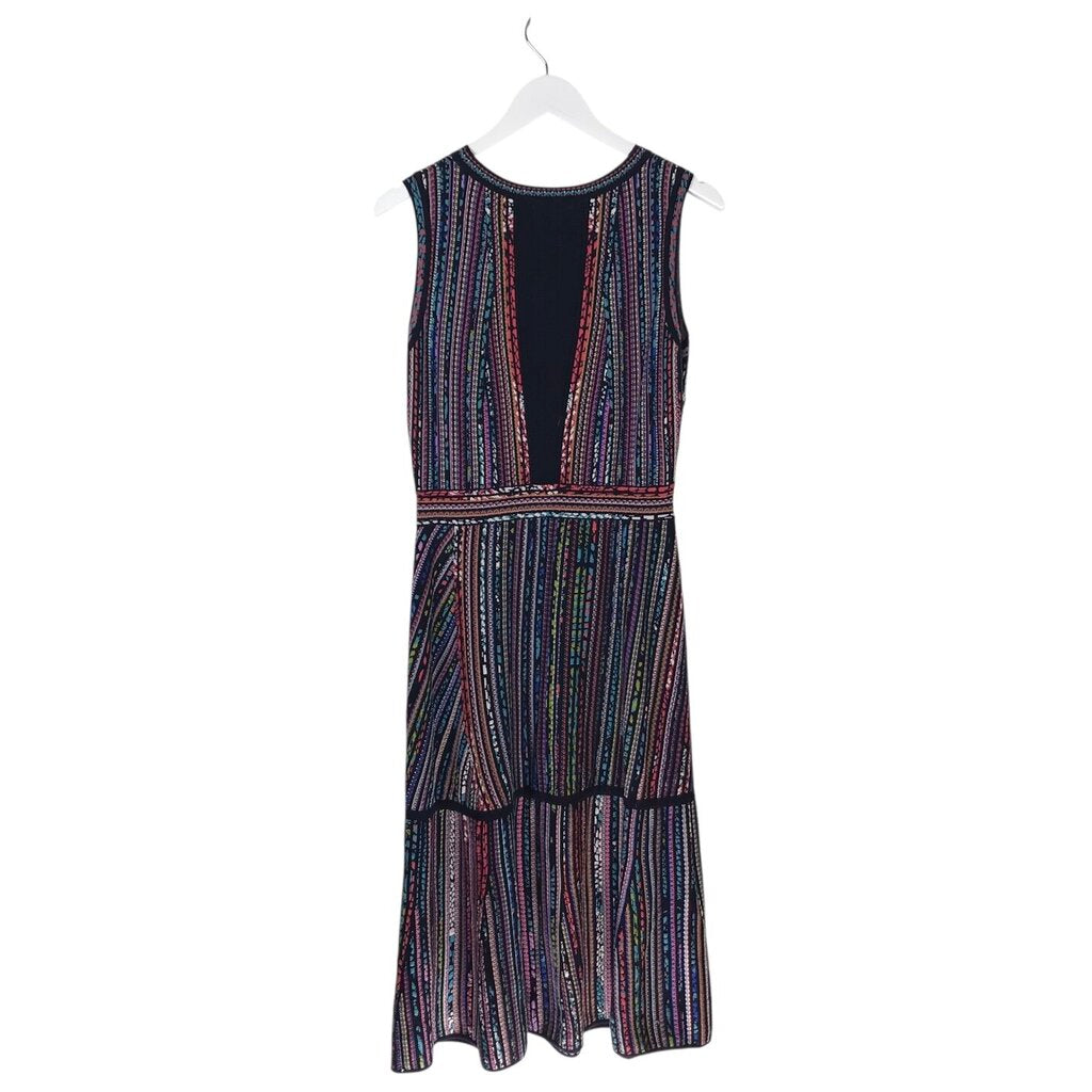 IVKO NWT SLEEVELESS DESIGNER DRESS BLACK BLUE LARGE