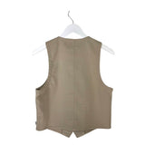 WAISTCOAT VEST BEIGE SMALL