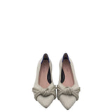 ROTHY’S RET$165 KNOT POINT-TOE SHOES GOLD BROWN 9