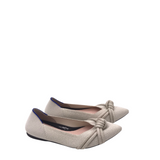 ROTHY’S RET$165 KNOT POINT-TOE SHOES GOLD BROWN 9
