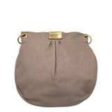 MARC JACOBS RET$400+ LEATHER HOBO HANDBAG GRAY GOLD 11.5”x12”x2”