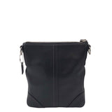COACH LEATHER CROSSBODY HANDBAG BLACK 7.5”x8.5”x0.5