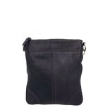 COACH LEATHER CROSSBODY HANDBAG BLACK 7.5”x8.5”x0.5