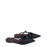VINCE RET$330 POINT-TOE FLAT SHOES BLACK PURPLE 6