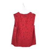 TED BAKER CAP SLEEVE DESIGNER TOP RED 8/10