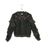 LULUMARI EMBROIDERED ZIP JACKET GREEN NAVY LARGE