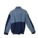 FAVORITE DAUGHTER NWT$258 DENIM 2-TONE DESIGNER JACKET BLUE SKY MEDIUM