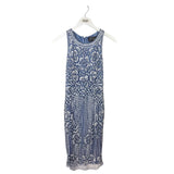 THEIA RET$795 SEQUIN SLEEVELESS MINI FORMAL SKY WHITE 6