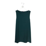EILEEN FISHER KNIT SLEEVELESS DESIGNER TOP FOREST MEDIUM