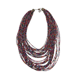 MULTI STRAND BEADS NECKLACE MULTI
