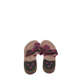 JACK ROGERS FLAT SANDAL SHOES BROWN PINK 8M