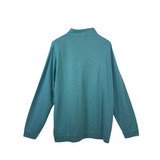 PETER MILLAR 1/4 ZIP PULLOVER MEN SWEATER AQUA XXL