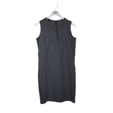 ANN TAYLOR SLEEVELESS DRESS BLACK WHITE XSMALL