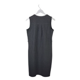 ANN TAYLOR SLEEVELESS DRESS BLACK WHITE XSMALL