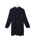 ANN TAYLOR LONG SLEEVE DRESS BLACK XSMALL