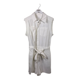 RAG & BONE SLEEVELESS DESIGNER ROMPER WHITE SMALLP