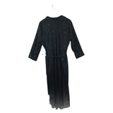 VINCE CAMUTO NWT ANIMAL PRINT MAXI 3/4 SLEEVE DRESS GREEN BLACK XLARGE