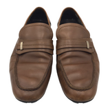 GUCCI LEATHER DRESS LOAFERS LUXE MEN SHOES BROWN 11