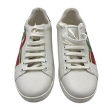 GUCCI ACE INTERLOCKING G SNEAKERS LUXE SHOES WHITE/RED 37.5