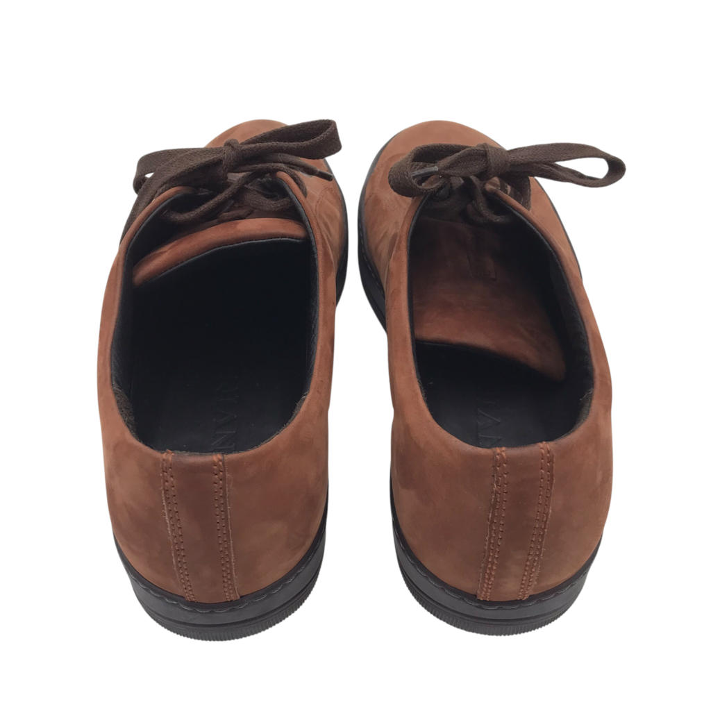 LANVIN SUEDE SNEAKER MEN SHOE BROWN 6