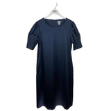 CHICO'S NWT$129 PUFF SLEEVE DRESS NAVY 1