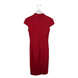 REISS CAP SLEEVE DESIGNER DRESS RED 3