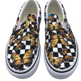 VANS PRINT SLIP ON SNEAKER SHOES WHITE MLTI 7.5