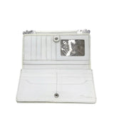 BRIGHTON CROSSBODY WALLET WHITE 7.5x4”x1”