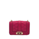 REBECCA MINKOFF SMALL CROSSBODY HANDBAG FUCHSIA 7”x4”x2.5”