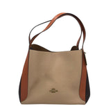 COACH HOBO COLORBLOCK HANDBAG TAN BROWN 14”x10.5”x8”