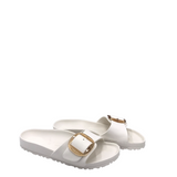 BIRKENSTOCK ONE BUCKLE SANDAL SHOES CREAM 10